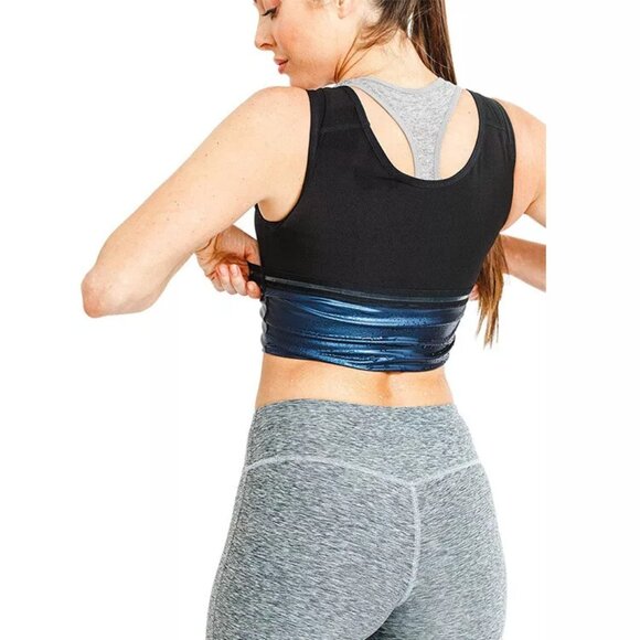 Women & Man Men Body Sweat Shaper Sauna Vest Slimming Gym Yoga Sports Thermal - Picture 6 of 11